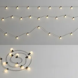 Editable garland lights
